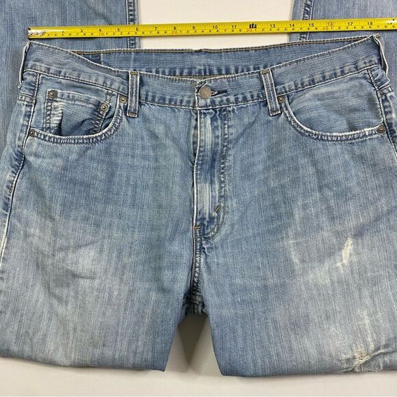 Levi's 569 Jeans Mens 36x29 Loose Straight Y2K Baggy 2000s Distressed Denim - Picture 5 of 12